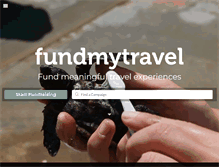 Tablet Screenshot of fundmytravel.com